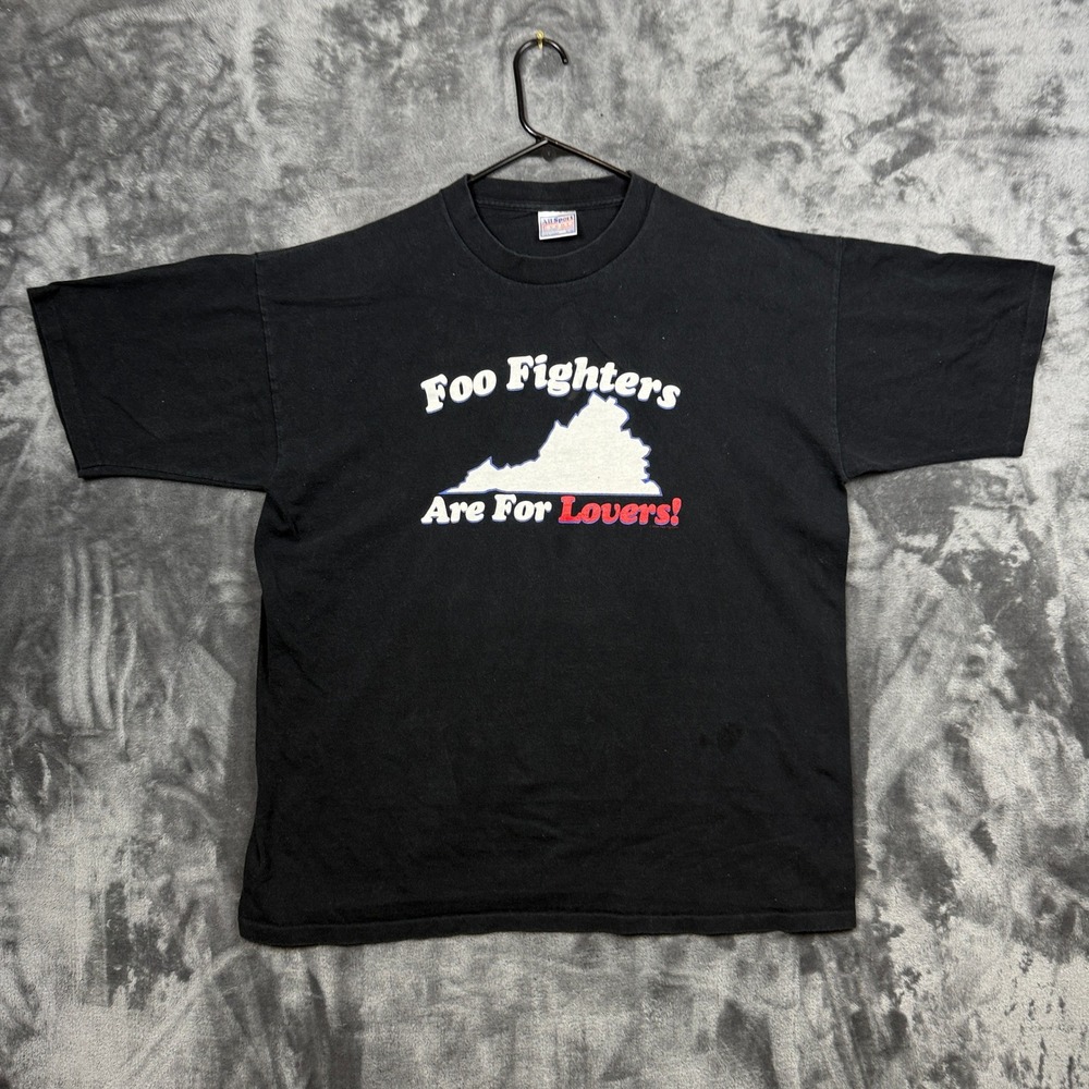 Foo Fighters T-Shirt Mens XL Black Virginia Are For Lovers Band Tee All Sport